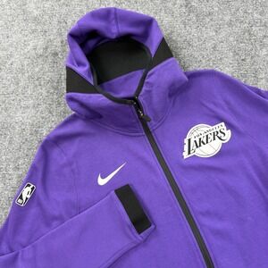 Nike Lakers Full Zip Hoodie XL Purple Dri-Fit Showtime AO2052-504 Excellent Kids